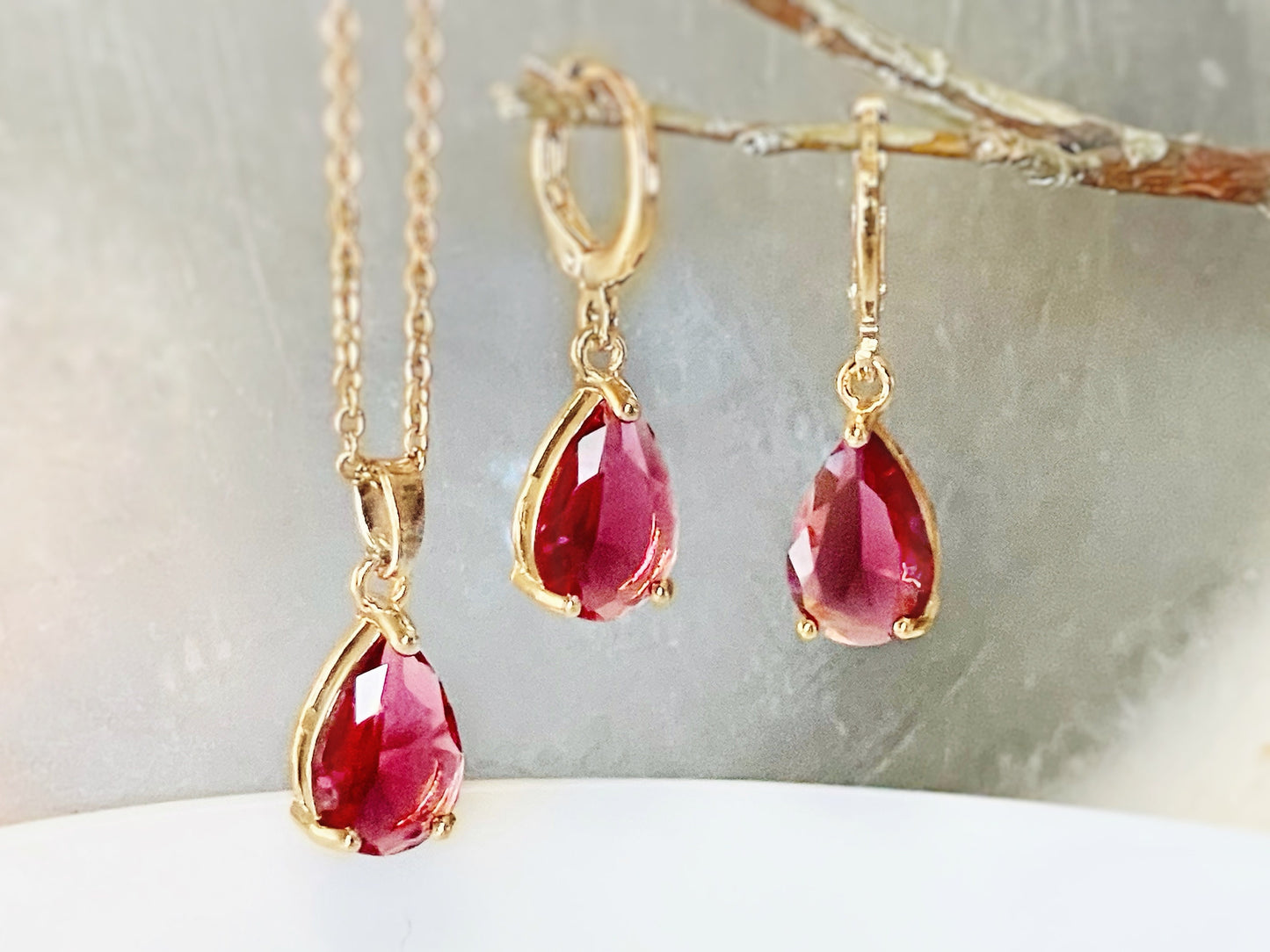 Pink tourmaline teardrop dangle earrings, pink gemstone drop earrings, October birthstones, gift for her, gift for mom