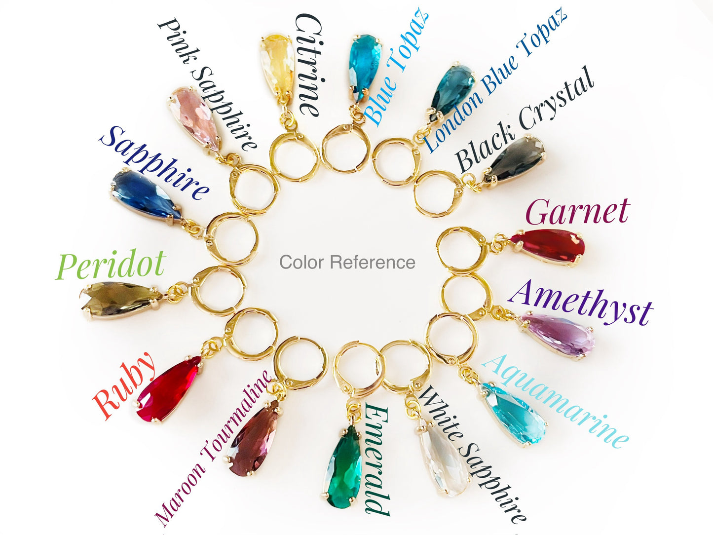 London Blue Topaz Elongated Teardrop Earrings