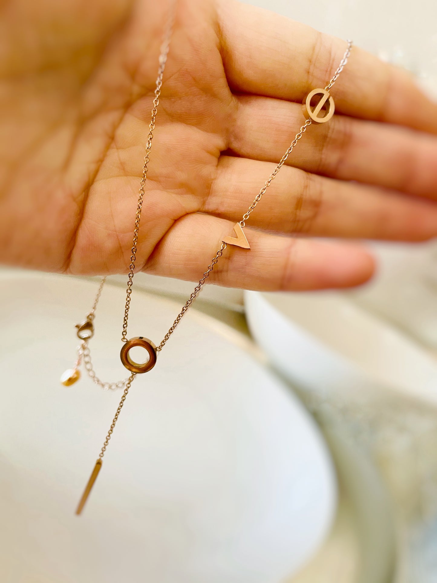 LOVE Lariat Necklace