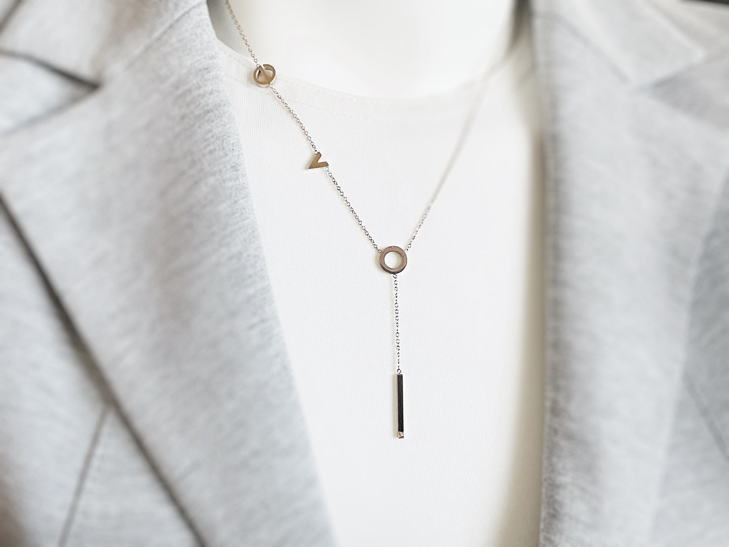 LOVE Lariat Necklace