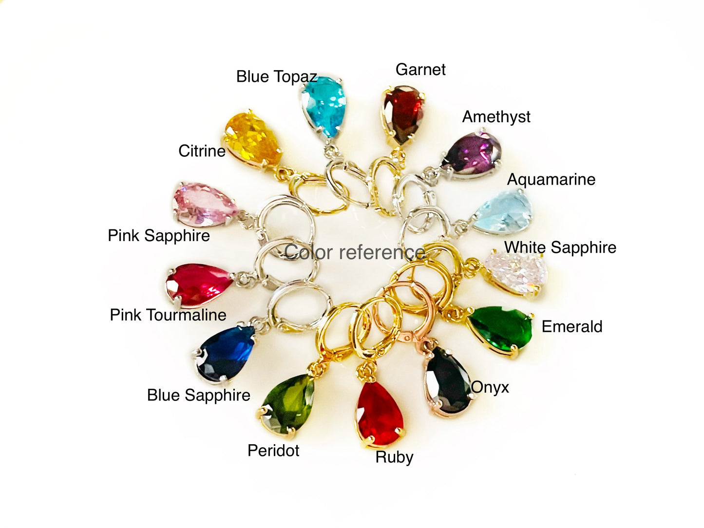 Small Peridot Teardrop Dangles