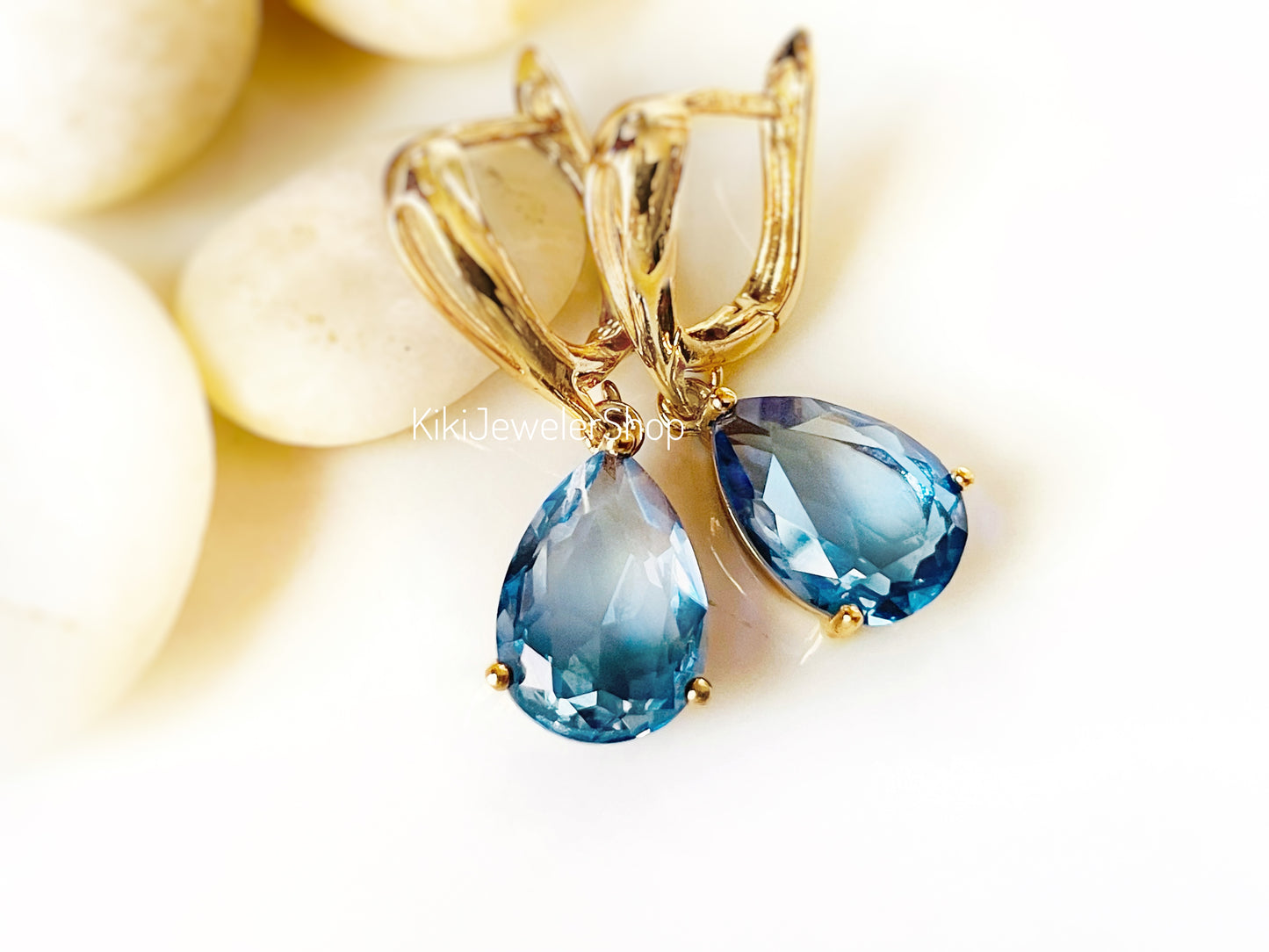 Watermelon tourmaline dangles WG