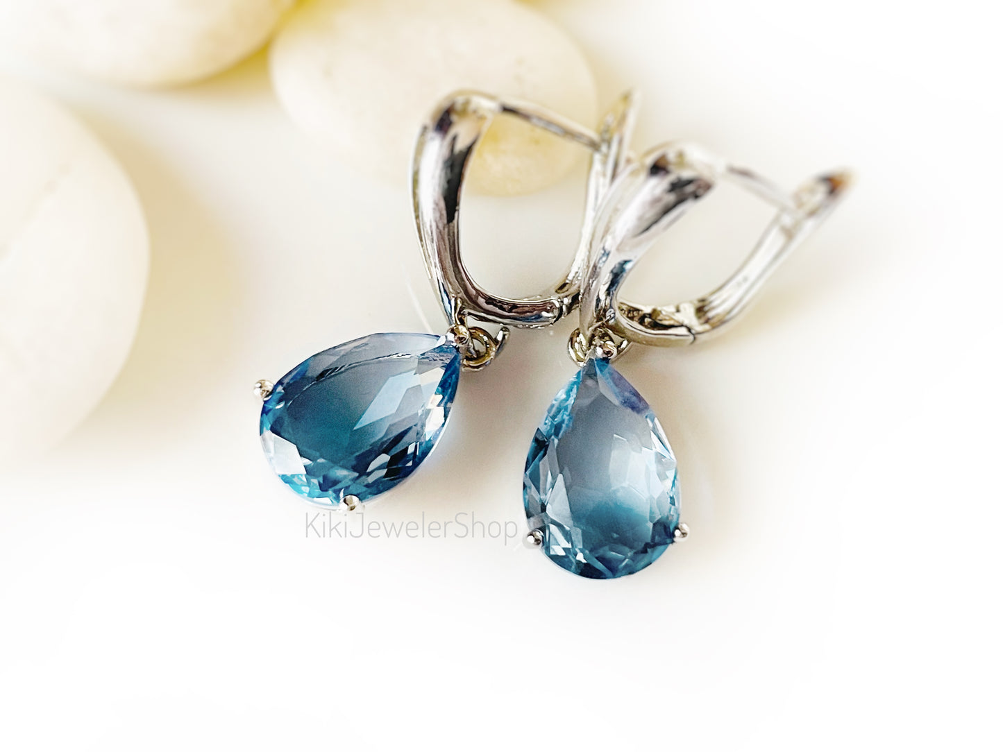 Watermelon tourmaline dangles WG