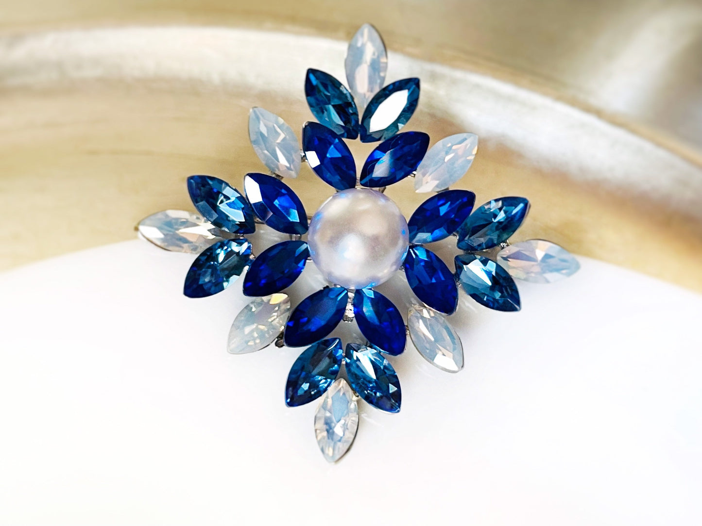 Purple opal pearl Fancy crystal silver brooch, amethyst purple white statement pearl brooch pin, gift or mother, gift for her